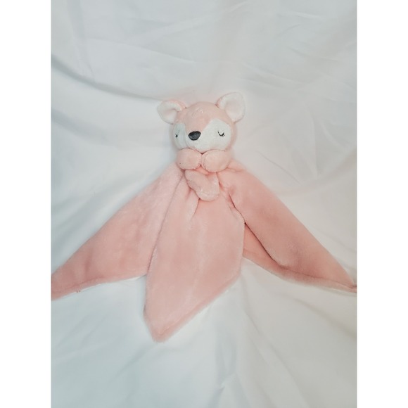 Carters Pink Fawn Lovey Security Blanket‎ Sleepy Deer Plush - Picture 1 of 7